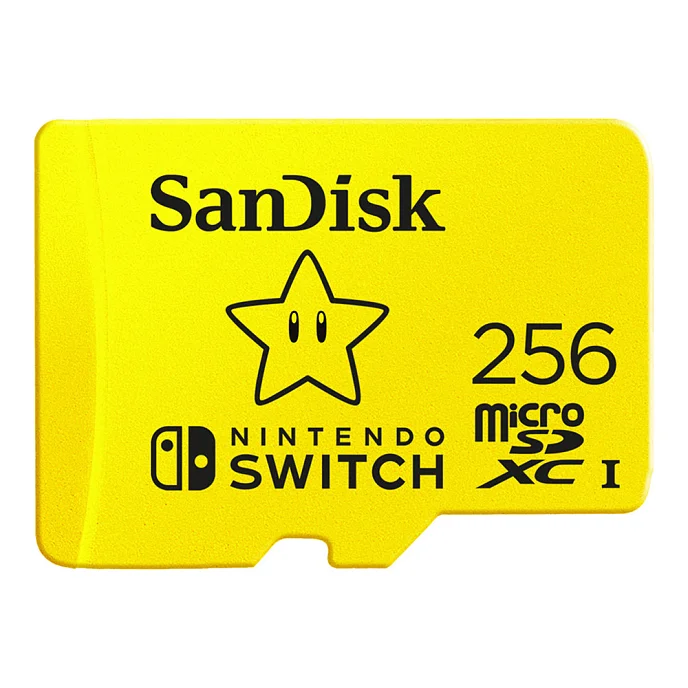Карта памяти SanDisk Nintendo Switch microSDXC 256Gb Yellow - рис.0