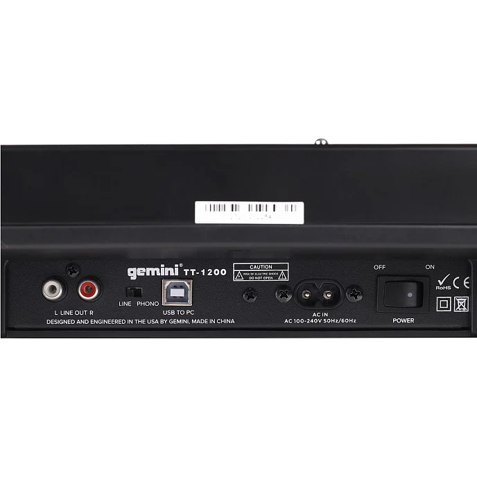 Проигрыватель винила Gemini TT-1200 Black - рис.10