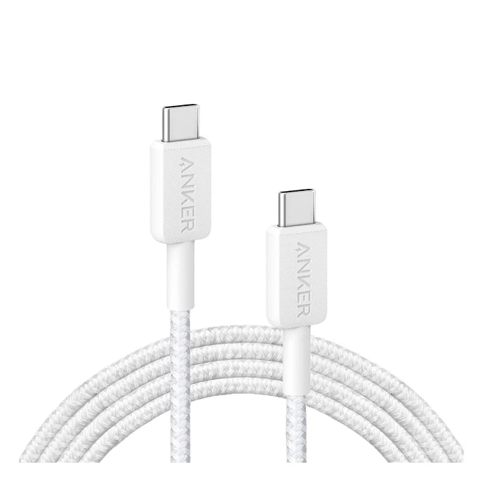 Кабель Anker Power Line 322 USB-C - USB-C 0.9m White - рис.0