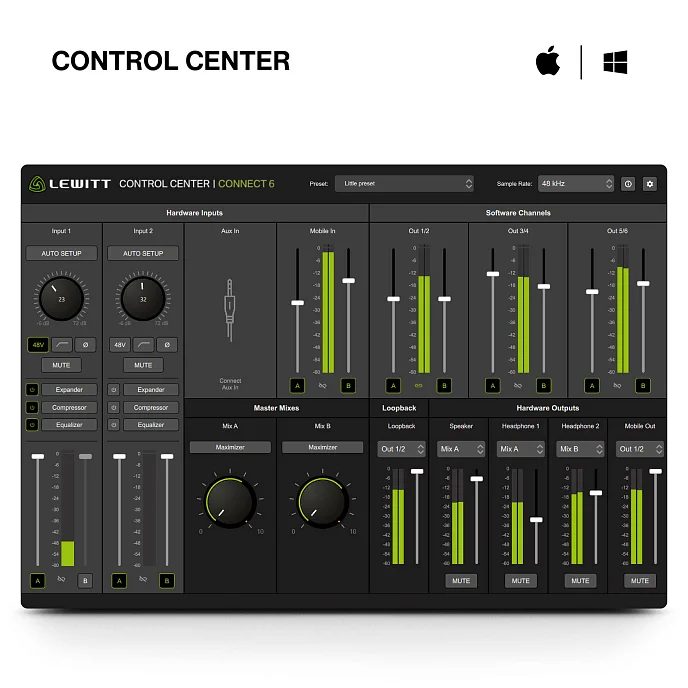 Внешняя звуковая карта Lewitt CONNECT 6 - рис.7