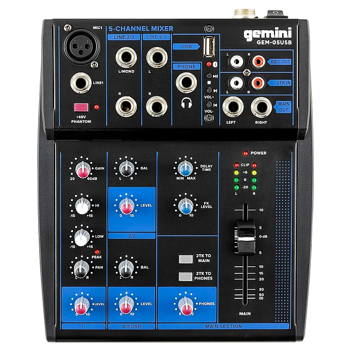 Микшерный пульт Gemini GEM-05USB - рис.0
