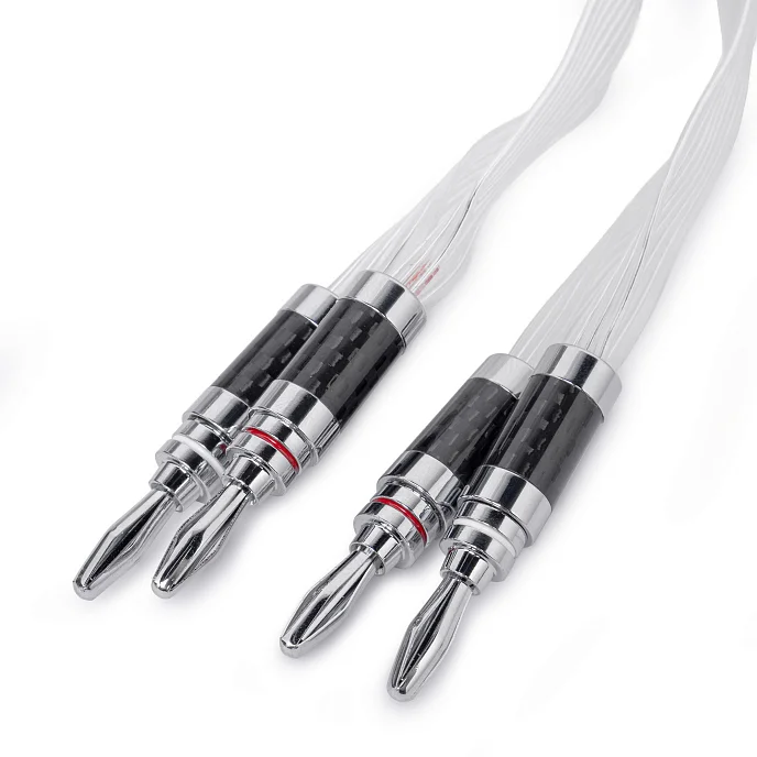 Кабель HeadMade Speaker Cable Silver flat Bn/Bn 1.5m - рис.2