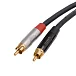 Кабель HeadMade Pro 2RCA - 2XLR-m Black 3m - рис.2