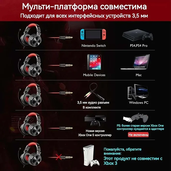 Беспроводные наушники OneOdio Pro-M Black - рис.4