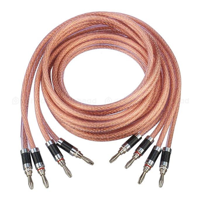 Кабель HeadMade Speaker Cable 2x6 Bn/Bn 2m бесцветный - рис.1