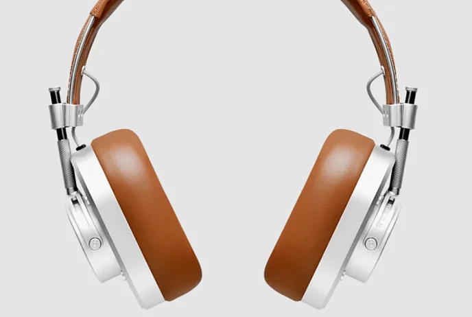 Беспроводные наушники Master & Dynamic MH40 Wireless silver/brown - рис.5