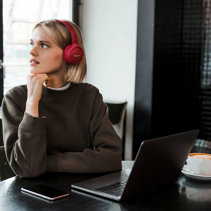 Беспроводные наушники Pioneer SE-S6BN Red - рис.6