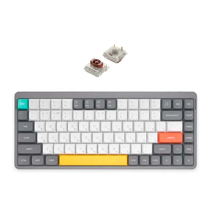 Купить клавиатуру NuPhy Air75 V2 Brown Switch Lunar Gray по
