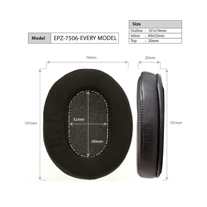 Амбушюры Dekoni Audio Elite Sheepskin Leather for Audio-Technica ATH-M50x - рис.2