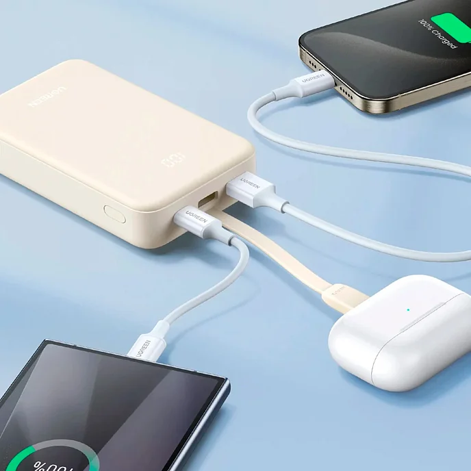 Внешний аккумулятор UGREEN PB505 20000mAh 20W Grey - рис.1