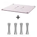 Стойка для Hi-Fi ddHiFi HS300 + SR70 x 4 Pinkish Gray/Silver - рис.0
