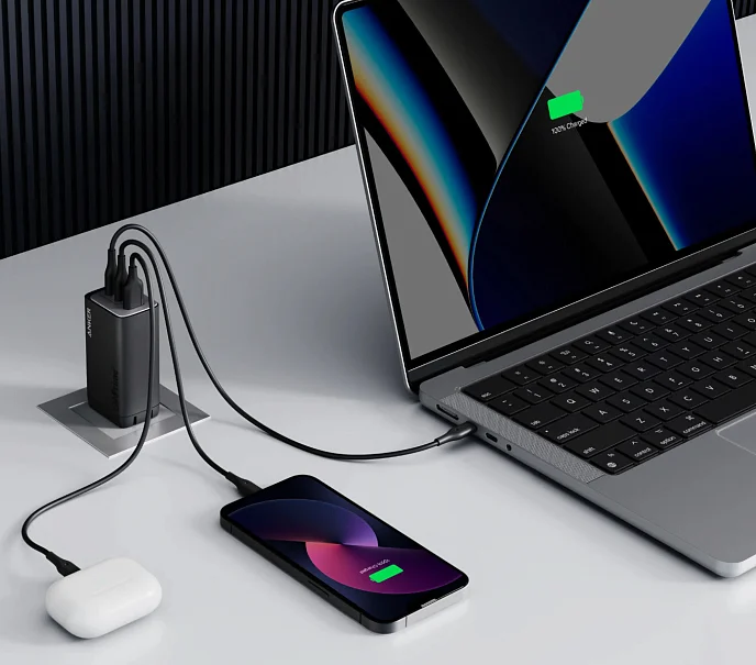 Сетевое зарядное устройство Anker 737 GaNPrime 120W - рис.1