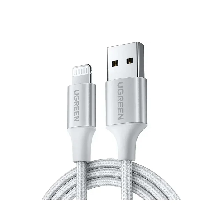 Кабель UGREEN US199 Lightning - USB-A 2m Silver - рис.0
