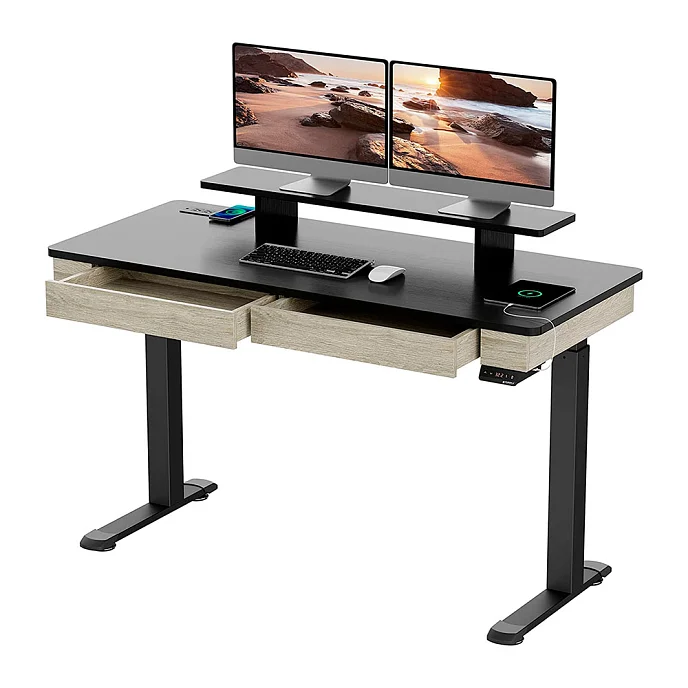 Компьютерный стол EUREKA ED-I55 Rustic Grey - рис.1