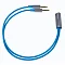 Dekoni Audio Postsplit 3.5mm with Nylon Woven Jacket Blue