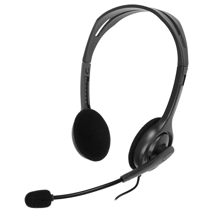 Гарнитура для call-центров Logitech Headset H110 Dark Grey - рис.0