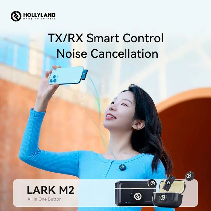 Радиосистема Hollyland Lark M2 Mini Combo Shine Charcoal - рис.9