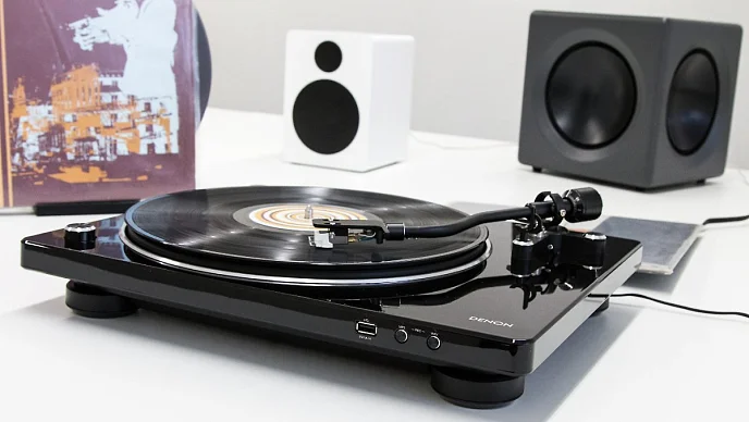 Проигрыватель винила Denon DP-450USB Black - рис.9