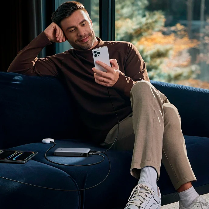 Портативный аккумулятор UGREEN PB535 10000mAh 30W Grey Cosmos - рис.6