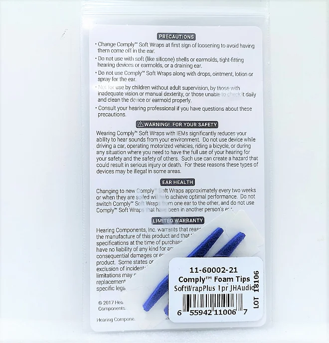 Уплотняющие полоски JH Audio Comply Soft Wraps - рис.3