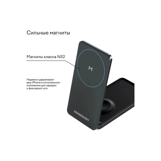 Беспроводная зарядка Magssory WCH014а Anthracite - рис.6