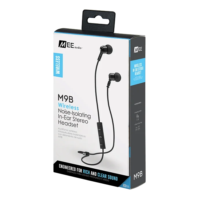 Беспроводные наушники MEE Audio M9B black - рис.3