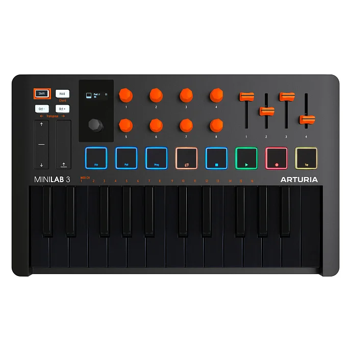 MIDI-клавиатура Arturia MiniLab 3 Orange - рис.0