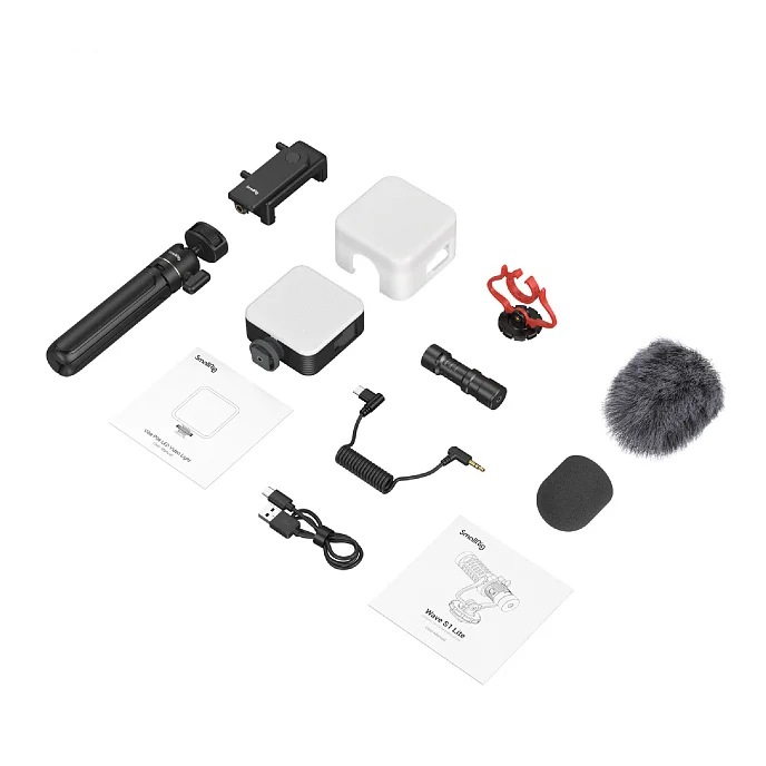 Держатель для телефона SmallRig 4369 Smartphone Vlog Tripod Kit VK-50 Advanced Version Black - рис.5