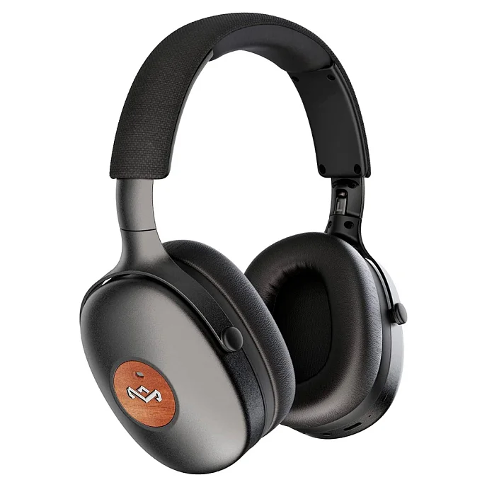 Беспроводные наушники House of Marley Positive Vibration XL ANC Wireless Headphones Black - рис.0