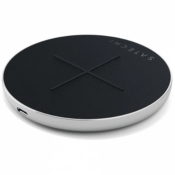 Сетевое зарядное устройство Satechi Type-C PD & QC Wireless Charger Silver - рис.0