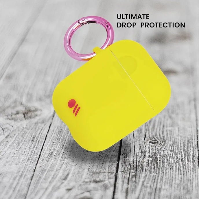 Чехол для Airpods Case-Mate AirPods Hook Ups Case & Neck Strap Lemon - рис.4