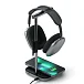- рис.3 Подставка для наушников Satechi 2-in-1 Headphone Stand with Wireless Charger Grey - рис.3