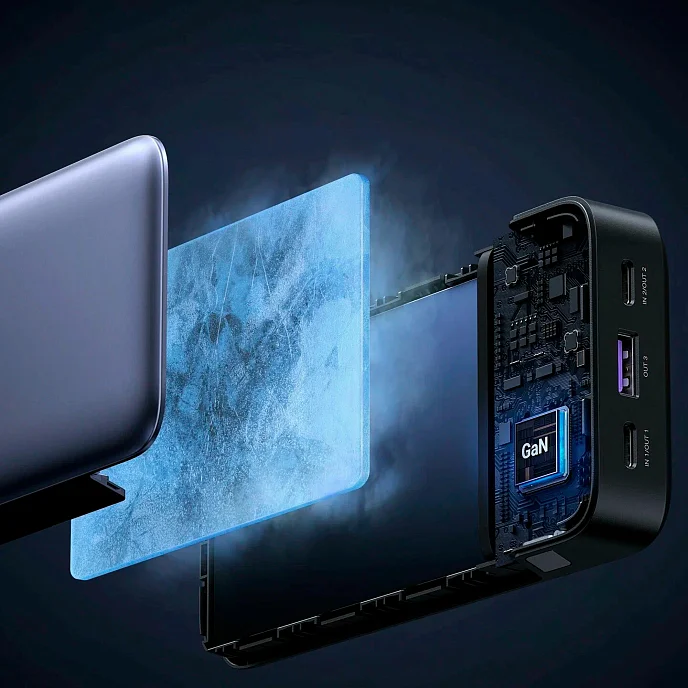 Портативный аккумулятор UGREEN PB535 10000mAh 30W Grey Cosmos - рис.4