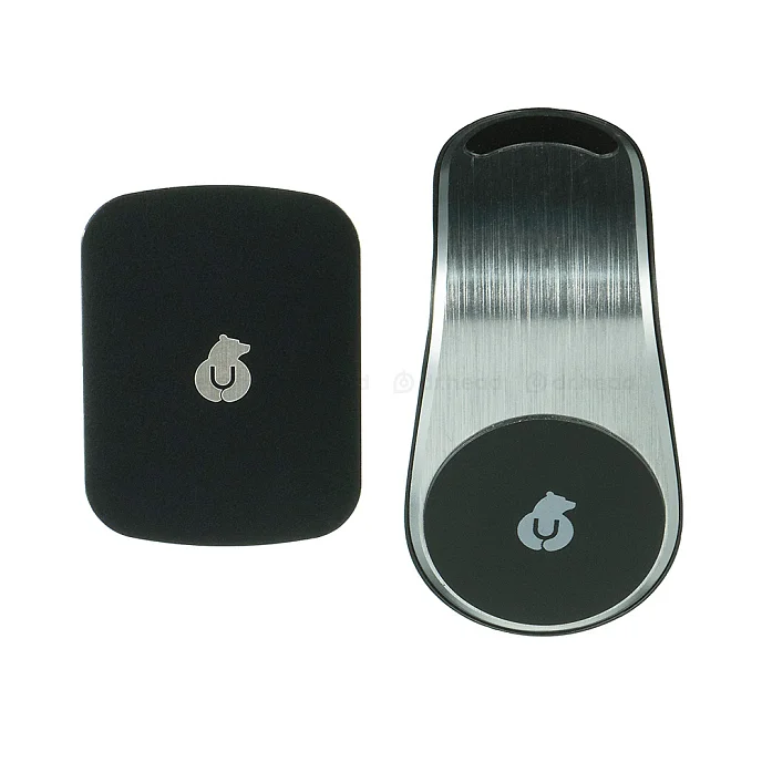 Автомобильный держатель для телефона uBear Unit Air Vent Magnetic Car Mount Silver - рис.1