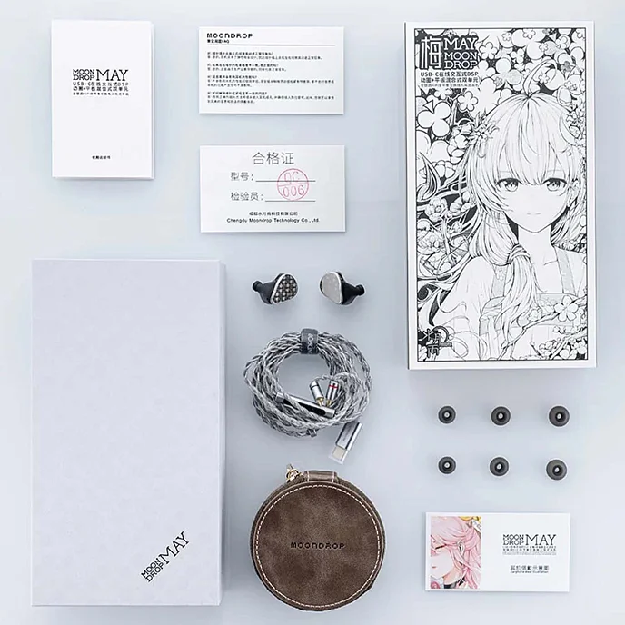 Наушники внутриканальные MoonDrop May DSP Silver - рис.4