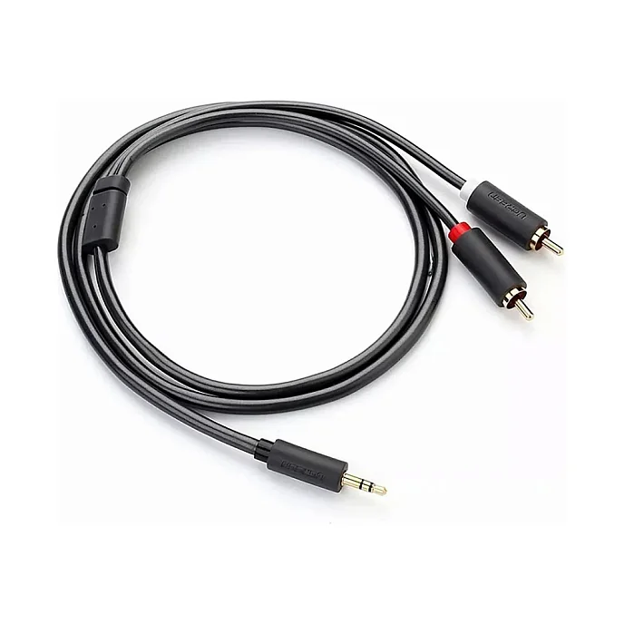 Кабель Ugreen AV102 Jack 3.5mm - 2RCA Grey 5m - рис.3