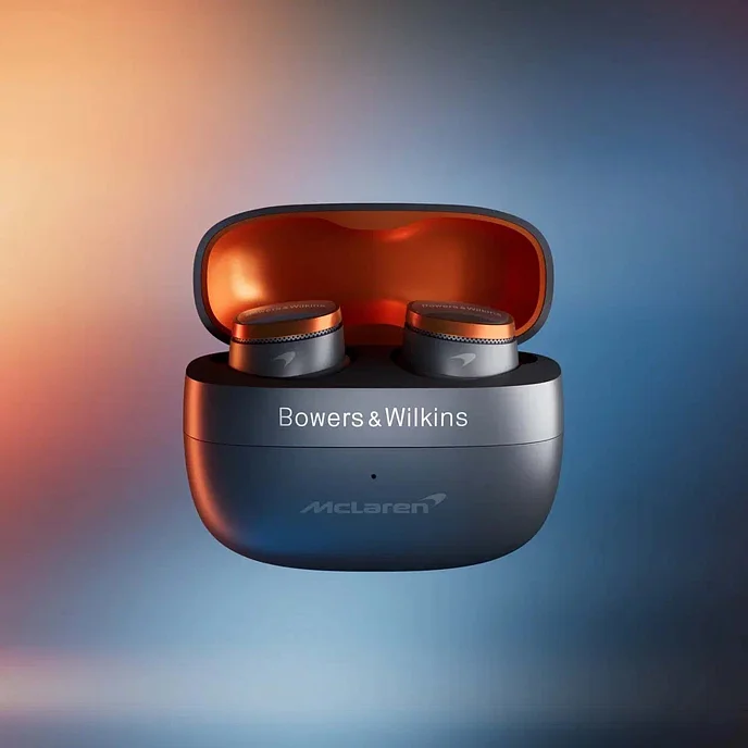 Беспроводные наушники Bowers & Wilkins Pi8 McLaren Edition Galvanic Grey/Papaya Orange - рис.7