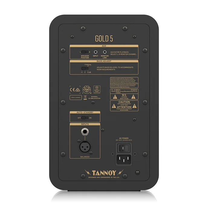 Студийный монитор Tannoy Gold 5 Black - рис.1
