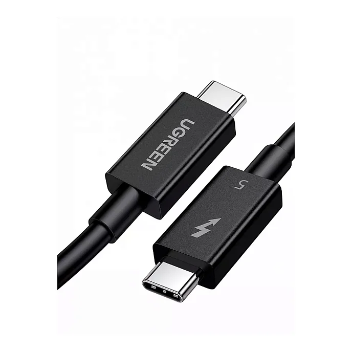 Кабель UGREEN L703 ThunderboltTM 5 Black 1m - рис.1