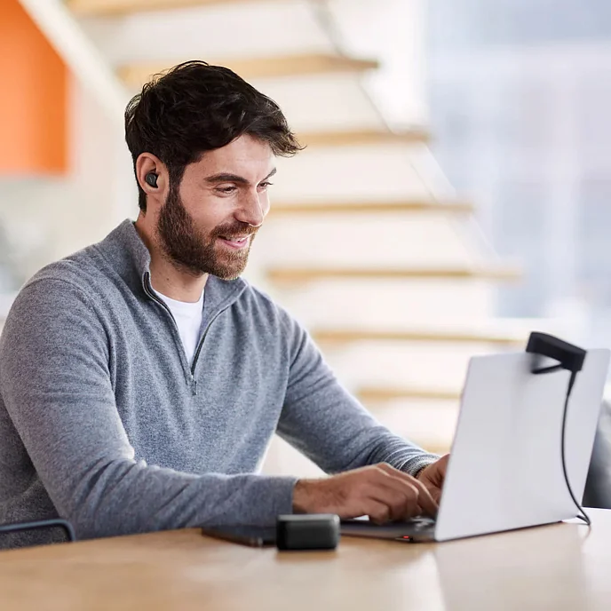 Беспроводные наушники Jabra Evolve2 Buds USB-A MS Wireless Charging Pad Black - рис.9