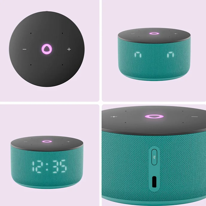 Умная колонка Яндекс Станция Мини 3 Turquoise - рис.2