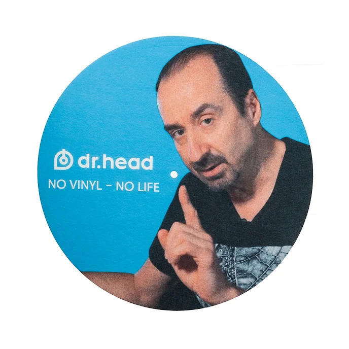 Мат для проигрывателей винила Dr.Head SlipMat No Vinyl - No Life - рис.0
