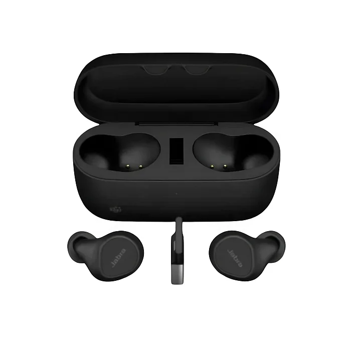 Беспроводные наушники Jabra Evolve2 Buds USB-A MS Wireless Charging Pad Black - рис.2