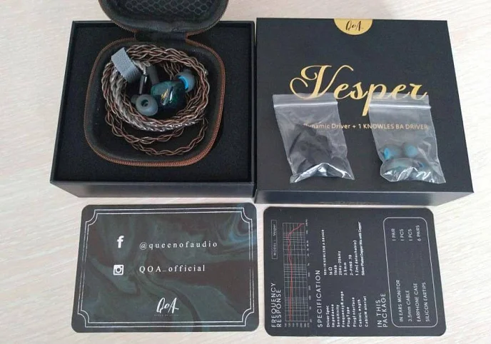 Наушники внутриканальные Queen Of Audio Vesper Green - рис.6