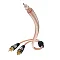 Inakustik Star Audio Cable Y-Sub RCA-2RCA Transparent 3m