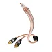 Кабель Inakustik Star Audio Cable Y-Sub RCA-2RCA Transparent 3m - рис.0