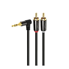 Кабель Caweon VISARIO GJ-3M Grey Jack 3.5мм (m) - 2RCA (m) 3m