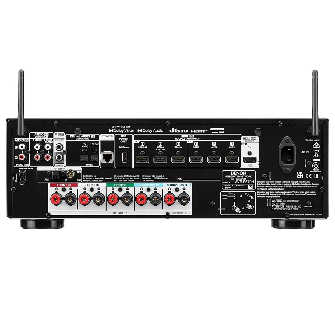 Ресивер Denon AVR-S670H Black - рис.4