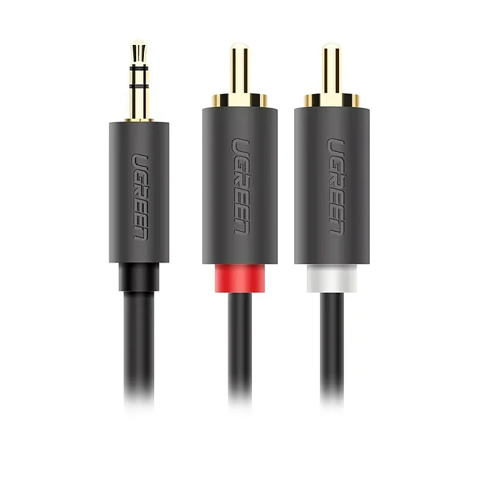 Кабель Ugreen AV102 (10511) 3.5mm - 2RCA 1m - рис.1