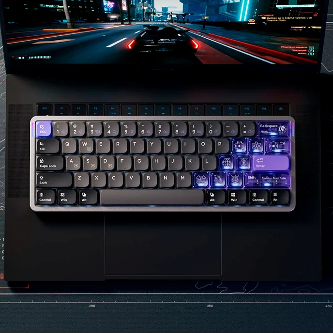 Клавиатура NuPhy Air60 HE Jade Switch Black - рис.5